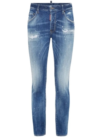 DSQUARED2 distressed tapered-leg trousers