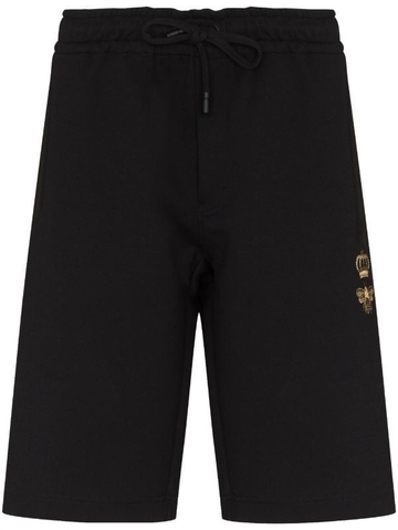 Dolce & Gabbana embroidered-bee drawstring shorts