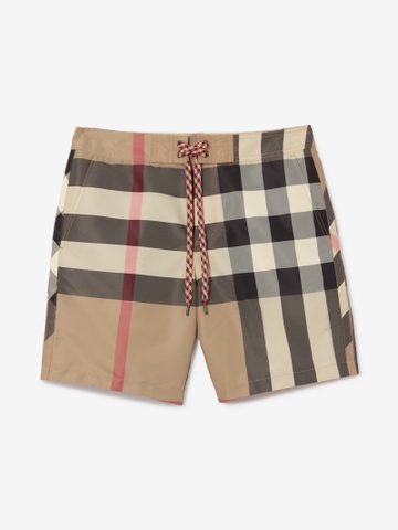 Check Drawcord Swim Shorts
