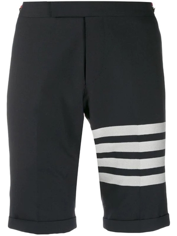Thom Browne 4-Bar plain weave suiting shorts
