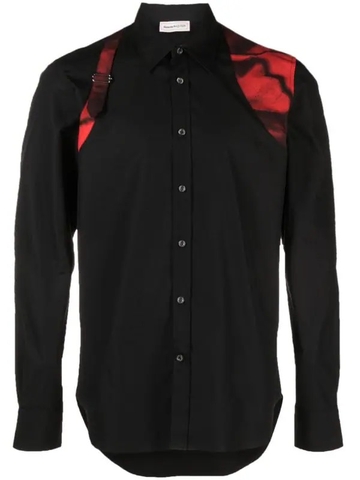 Alexander McQueen Harness cotton shirt