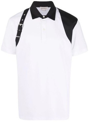Alexander McQueen buckle-detail polo shirt