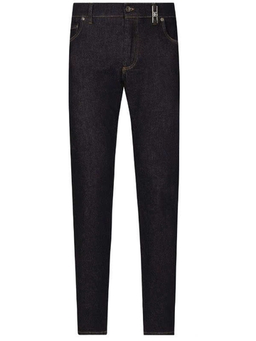 Dolce & Gabbana logo plaque slim-fit jeans