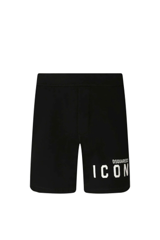 Dsquared2 logo-print track shorts - black