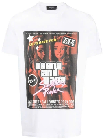 DSQUARED2 graphic-print cotton T-shirt
