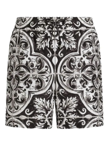 Dolce & Gabbana graphic-print swim shorts