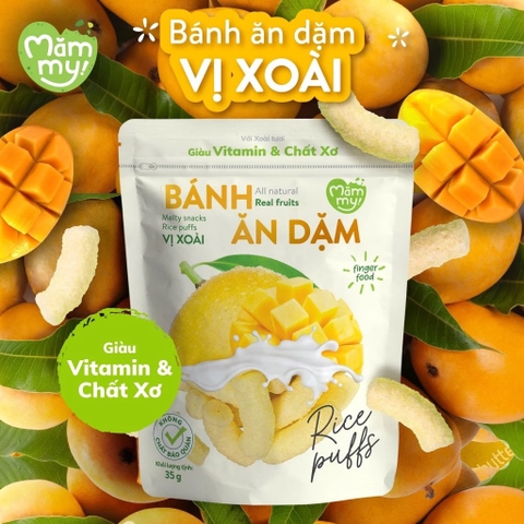 Bánh ăn dặm Mawmmy vị xoài ( mới)
