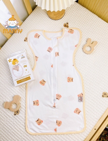 Nhộng chũn Manny hoạ tiết Hàn Quốc giúp bé ngủ ngon, sâu giấc