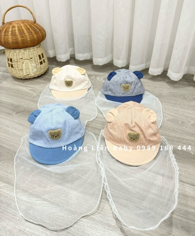 Mũ khăn voan loại đẹp cho bé sơ sinh