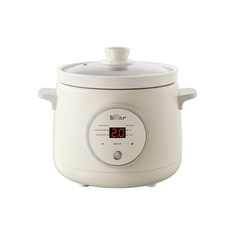 Nồi Nấu Chậm 1.5L BEAR SB-NNC15 Đa Năng Nấu Cháo, Hầm Nhanh, Nấu Chậm Trực Tiếp, Kho Thịt Kho Cá Giữ Ấm - Bản Tiếng Việt