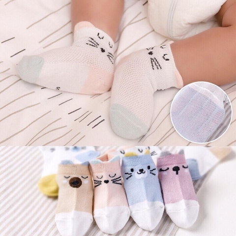 Set 5 Đôi Tất Lưới Thoáng Khí PONY KID Dễ Thương Cho Bé