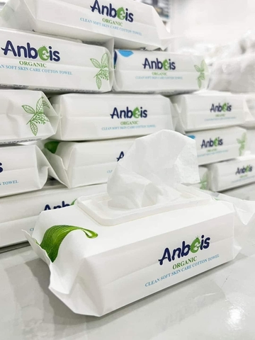 Anbeis - Khăn ướt kháng khuẩn  Organic 100 tờ