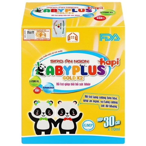 TPCN - Siro ăn ngon Baby Plus Goldx2 Giúp ăn ngon, tăng cường sức khoẻ