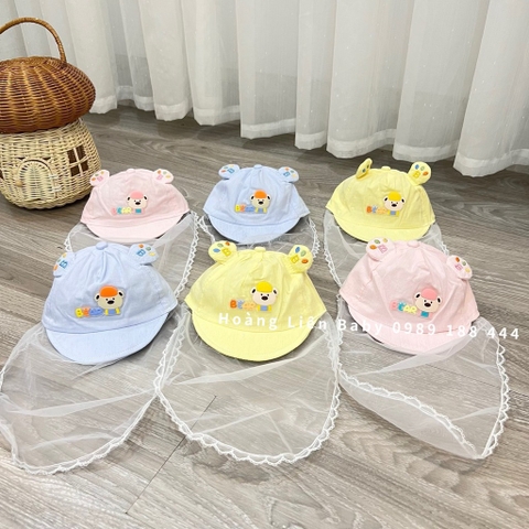 Mũ khăn voan loại đẹp cho bé sơ sinh