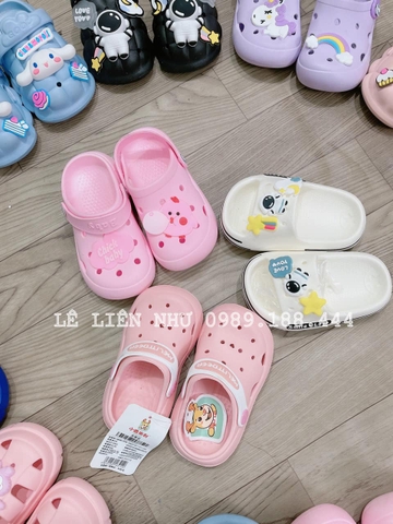 Dép Cross Kid Band Classic Clog Chính Hãng - Sấu Vui Vẻ - CCK