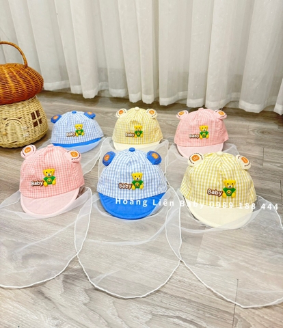 Mũ khăn voan loại đẹp cho bé sơ sinh