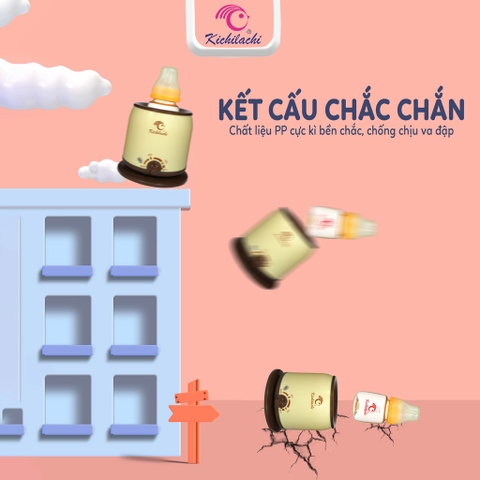 PKBS - Máy Hâm Sữa, Ủ Sữa Đơn Cho Bé Kichilachi 4 Chức Năng Hâm Sữa, Ủ Sữa, Hâm Thức Ăn Và Tiệt Trùng