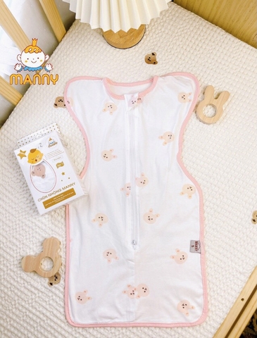 Nhộng chũn Manny hoạ tiết Hàn Quốc giúp bé ngủ ngon, sâu giấc