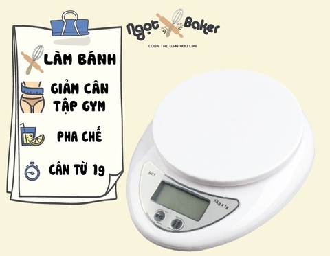 Cân tiểu ly cân thực phẩm Electronic Kitchen Scale từ 1g -5kg