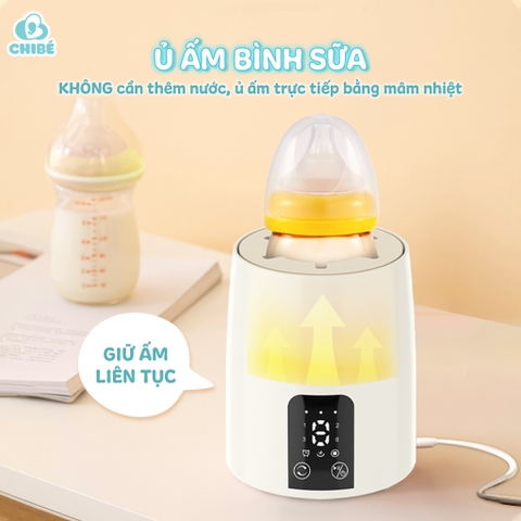 Máy lắc và ủ ấm bình sữa CHIBÉ CB040
