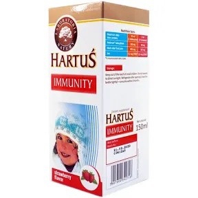 TPCN - Siro Tăng Sức Đề Kháng Hartus Immunity 150ml (Ba Lan) 3m+