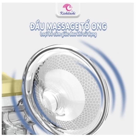 PKBS - Máy Hút Sữa Điện Đôi Kichilachi Plus Hút Êm, Không Đau, Kiệt Sữa Phiên Bản Mới - BẢO HÀNH CHÍNH HÃNG