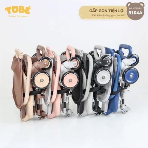 Xe đẩy gấp gọn Tobé kèm đệm và mái che cho bé đi du lịch đi chơi