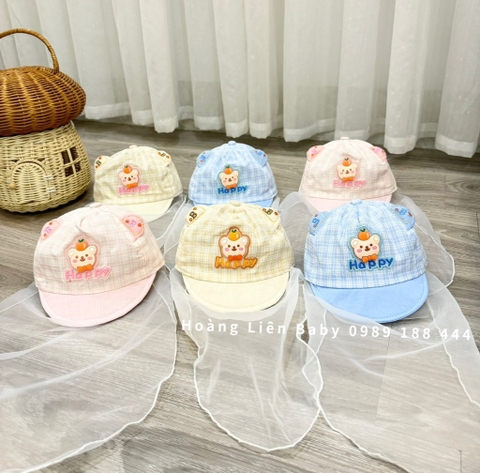 Mũ khăn voan loại đẹp cho bé sơ sinh