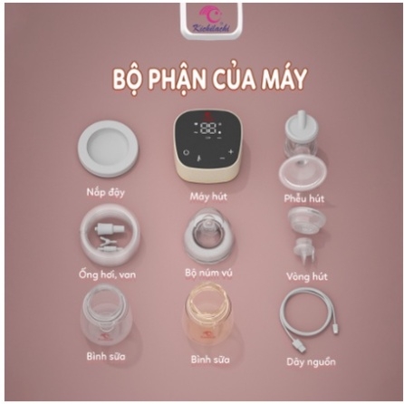 PKBS - Máy Hút Sữa Điện Đôi Kichilachi Plus Hút Êm, Không Đau, Kiệt Sữa Phiên Bản Mới - BẢO HÀNH CHÍNH HÃNG