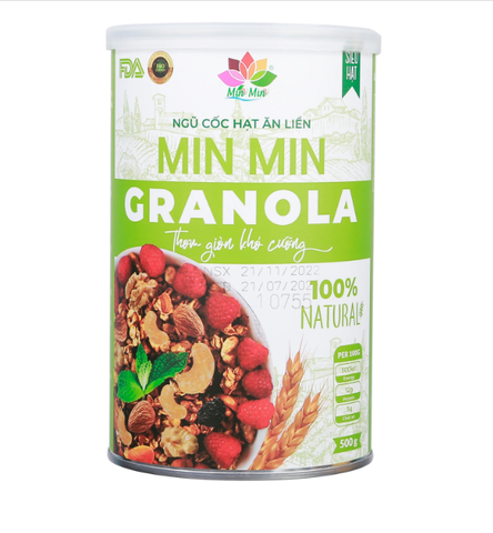 Ngũ cốc ăn liền Min Min Granola 500g