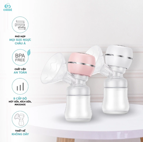 MÁY HÚT SỮA KHÔNG DÂY CHIBÉ MOMI 3 CB02 ( CHÍNH HÃNG -BẢO HÀNH 18 THÁNG)