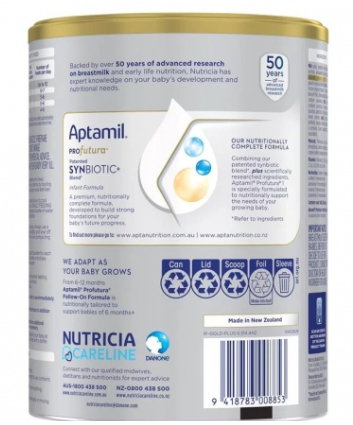 Sữa Aptamil Profutura số 1 Úc 900g (Dành cho trẻ 0-6 tháng)