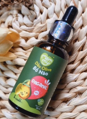 Dầu Olive bổ não Mămmy nguyên chất, ép lạnh, có thể chiên xào (chai 30ml)