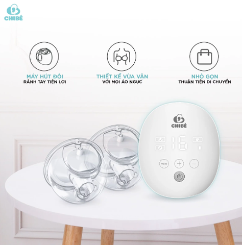 Máy hút sữa điện đôi rảnh tay CHIBÉ CB010 ( BH chính hãng 12 tháng)