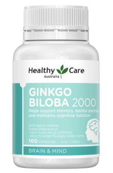 Viên Uống Bổ Não Healthy Care Úc 2000 - Tăng Cường Máu Não, Trí nhớ