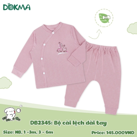 Bộ cài lệch dài tay Dokma 2345