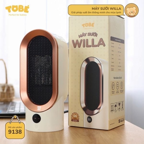 Máy Sưởi TOBE' WILLA MS 9138 ( bảo hành 6 tháng)