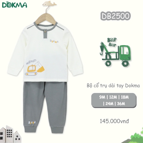 Bộ cổ trụ dài tay Dokma 2500 thu đông 2024
