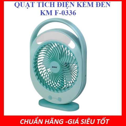 Quạt tích điện để bàn Electric Fan 3 Tốc Độ Và F0336 Có Đèn Led-cao cấp