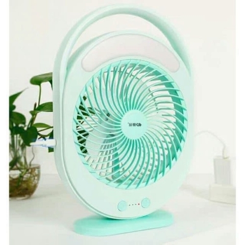 Quạt tích điện để bàn Electric Fan 3 Tốc Độ Và F0336 Có Đèn Led-cao cấp