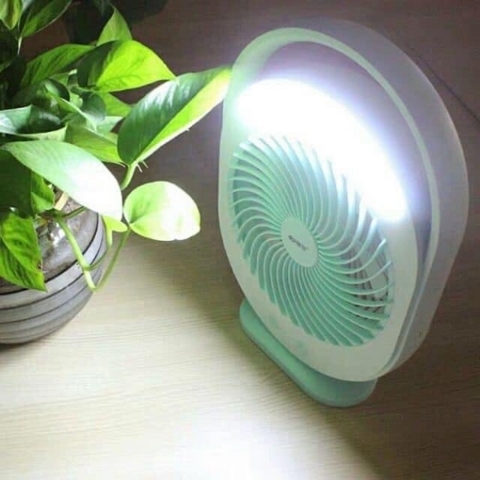 Quạt tích điện để bàn Electric Fan 3 Tốc Độ Và F0336 Có Đèn Led-cao cấp