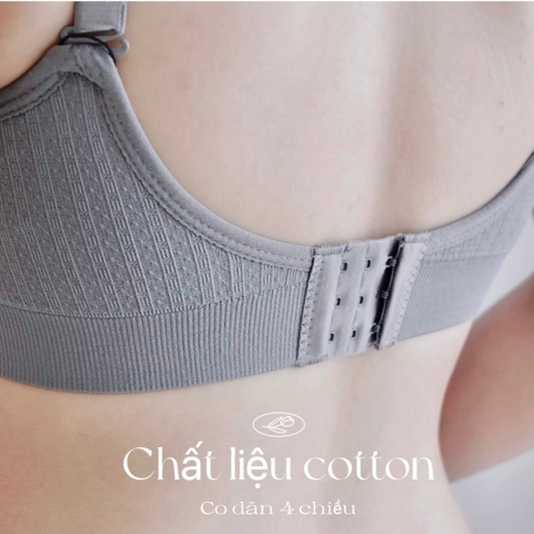 Áo lót bầu cho con bú A2 không gọng, chống chảy xệ co giãn 4 chiều, áo ngực thấm hút cho mẹ bầu