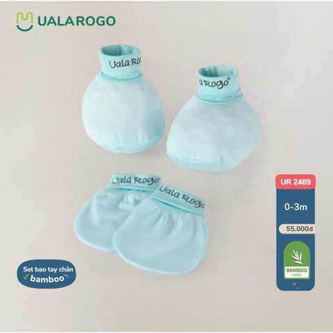 Set bao tay chân Bamboo Ula Rogo mềm mịn cho bé trai bé gái từ sơ sinh