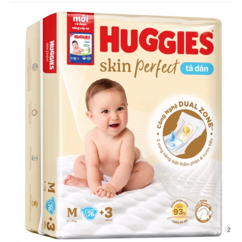 Bỉm Huggies tã dán M79 miếng (76+3)