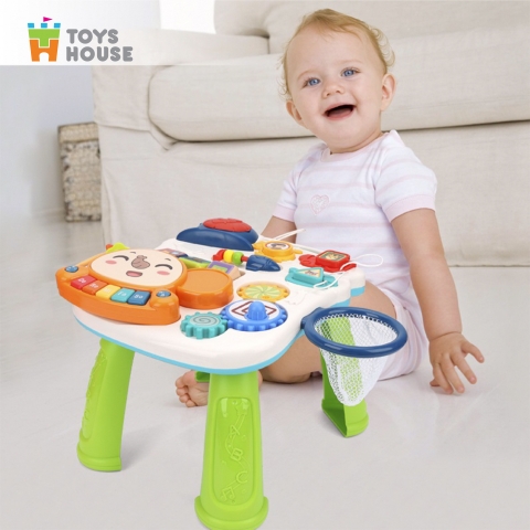 Xe tập đi 2 trong 1 Toyshouse kiêm bàn chơi đa năng có nhạc Toyshouse N6038