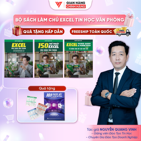 Bộ 3 Sách Power Query & Power Pivot, 150 Thủ Thuật Và Excel Từ Cơ Bản Đến Nâng Cao