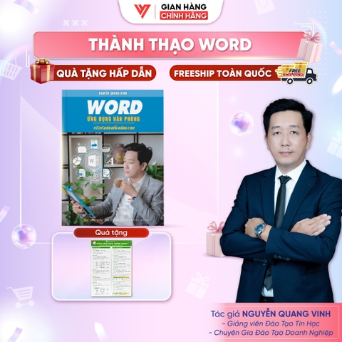 Sách Word Ứng Dụng Văn Phòng - Từ Cơ Bản Đến Nâng Cao