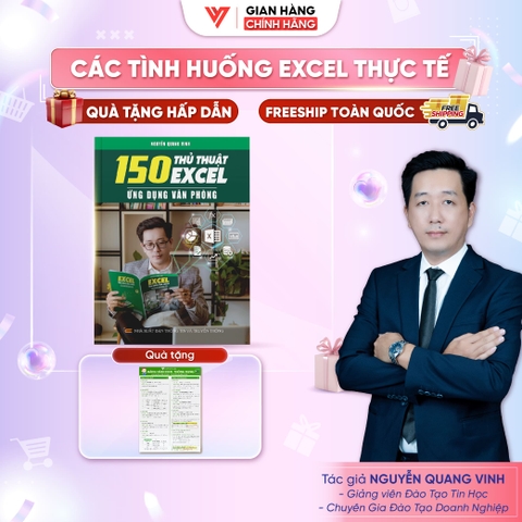 Sách 150 Thủ Thuật Excel - Ứng Dụng Văn Phòng