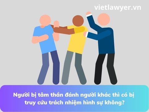 Người bị tâm thần đánh người khác thì có bị truy cứu trách nhiệm hình sự không?