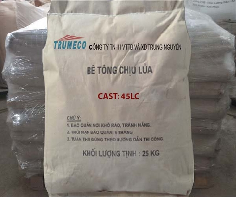 Bê tông chịu lửa CAST -45LC